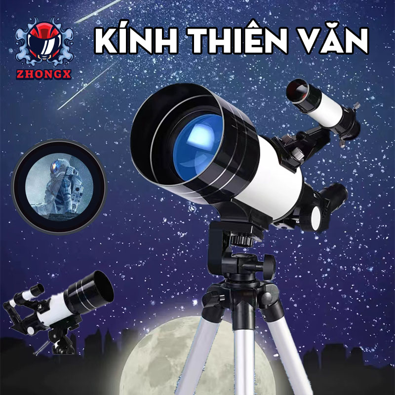 Kính thiên văn Kính viễn vọng thiên văn F30070 với gương tìm kiếm sao, ống đơn cỡ nòng lớn HD quan sát sao công suất cao