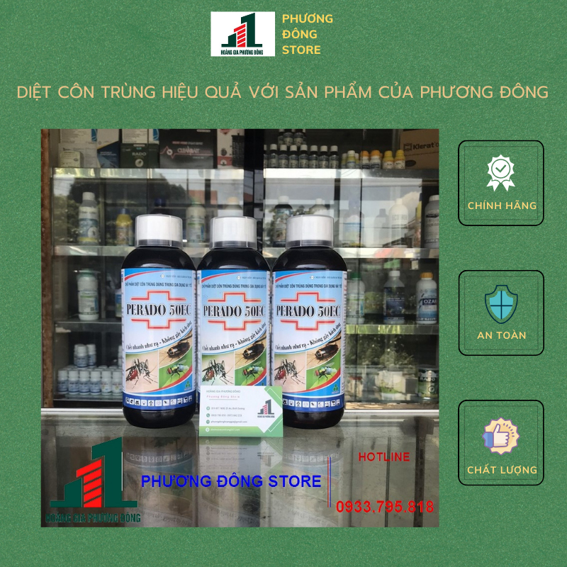 Thuốc diệt muỗi PERADO 50EC (Chai 1 lít) - diệt muỗi và côn trùng hiệu quả
