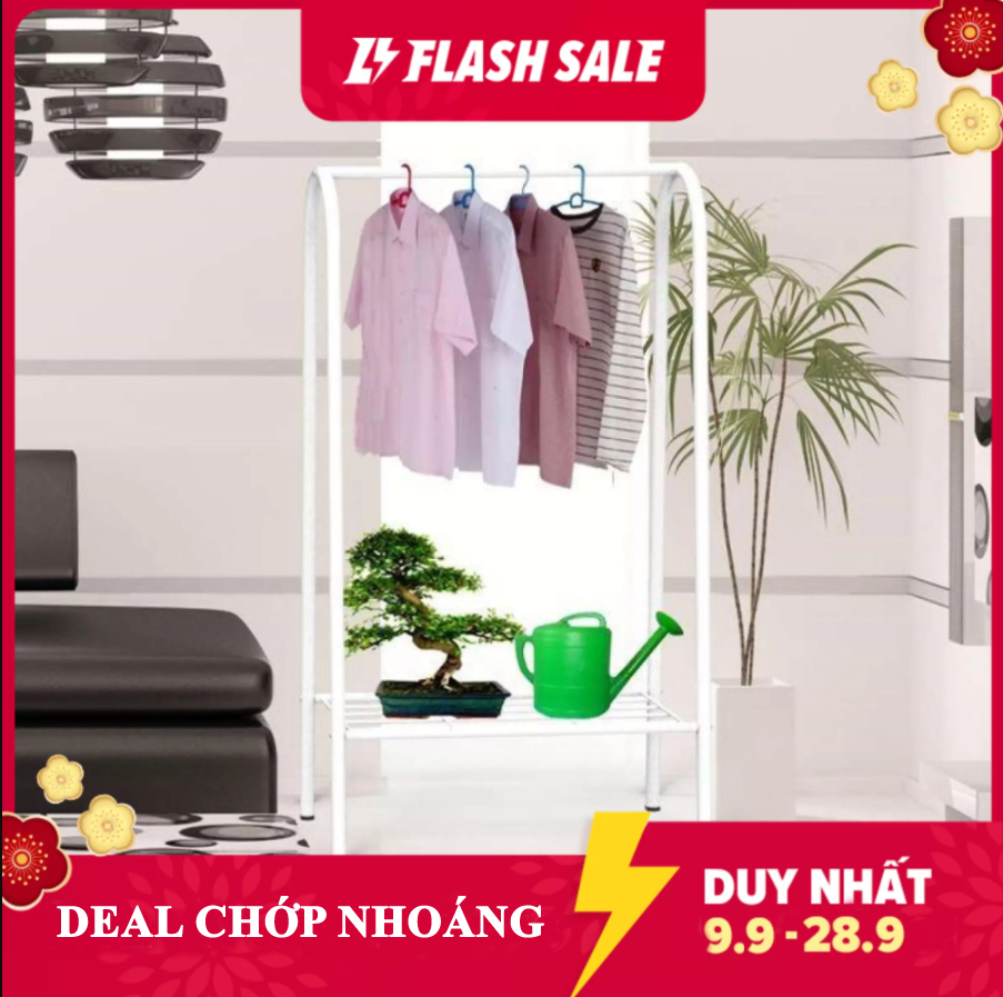 [HCM]Kệ sắt treo quần áo hình chữ A 1 tầng