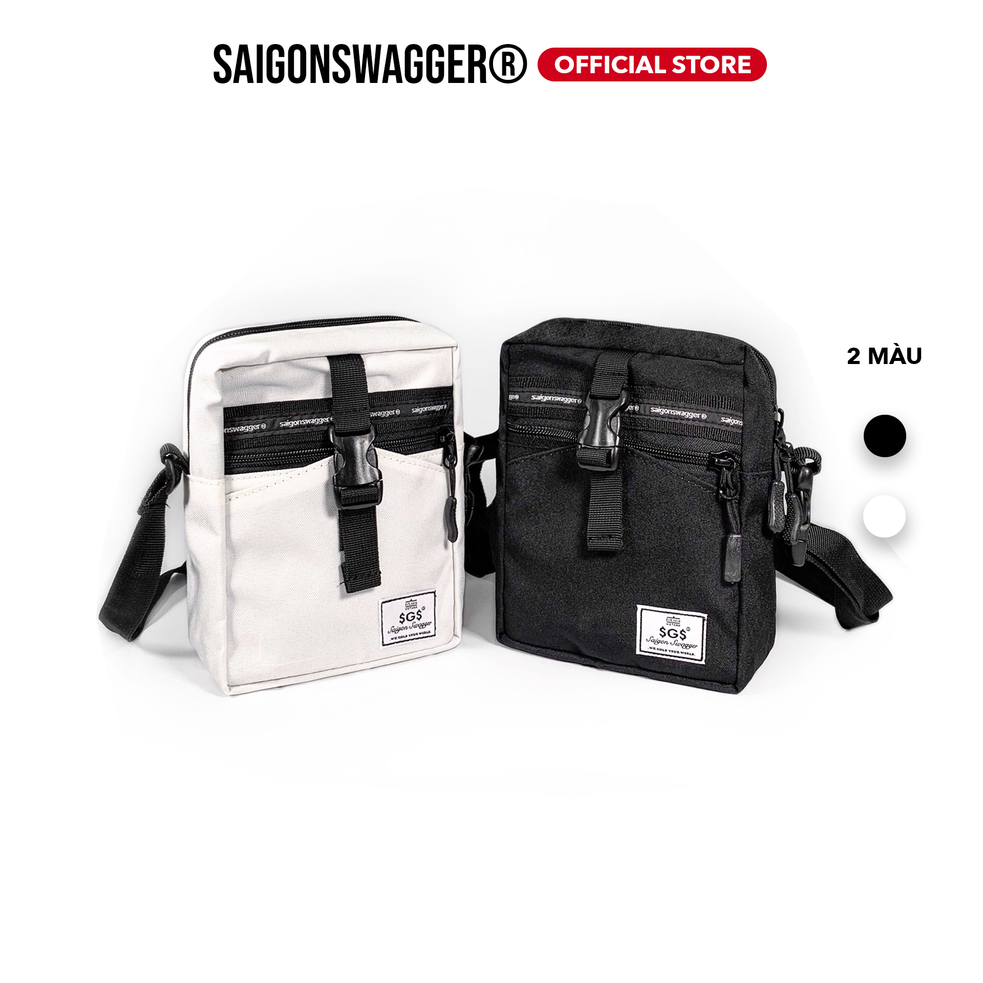 Túi đeo chéo nam, nữ 1 khóa saigon swagger® sgs cross bag