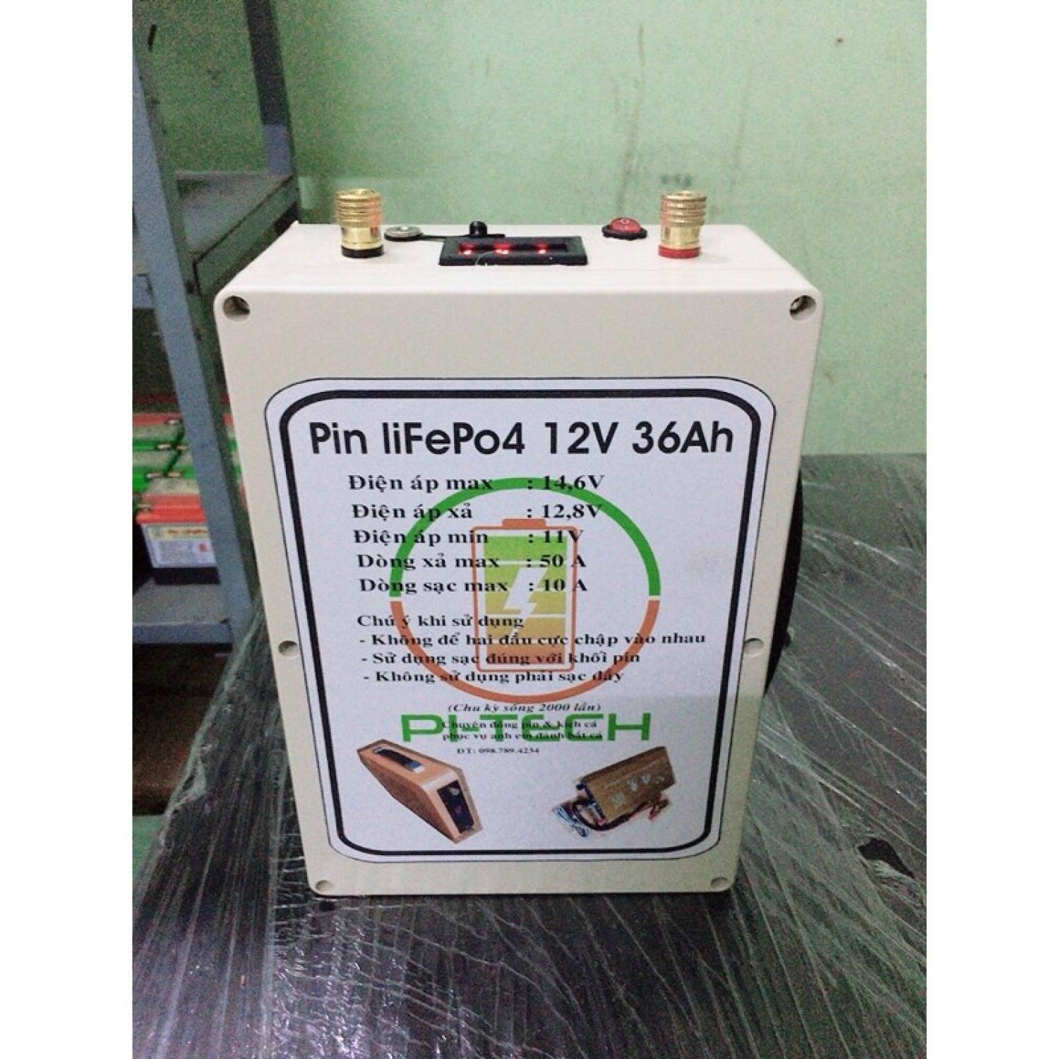 Pin Lithium 12VDC-36Ah ( 24 cell 32700/32cell 26700) 15