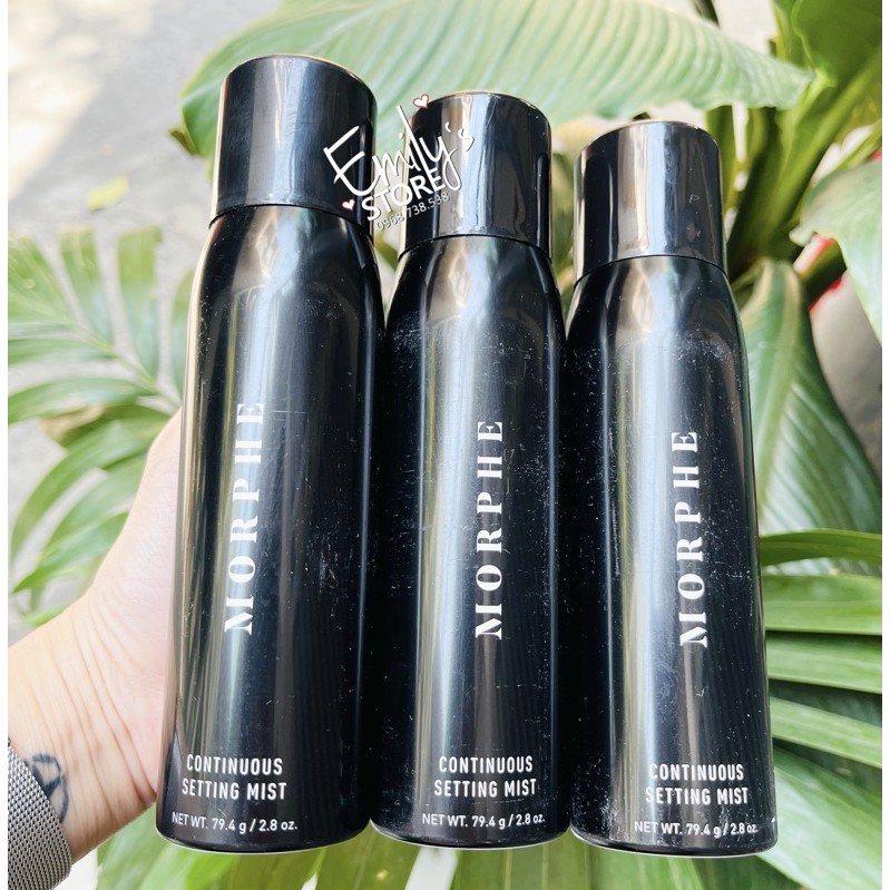 Xịt khóa make up morphe continuous setting mist