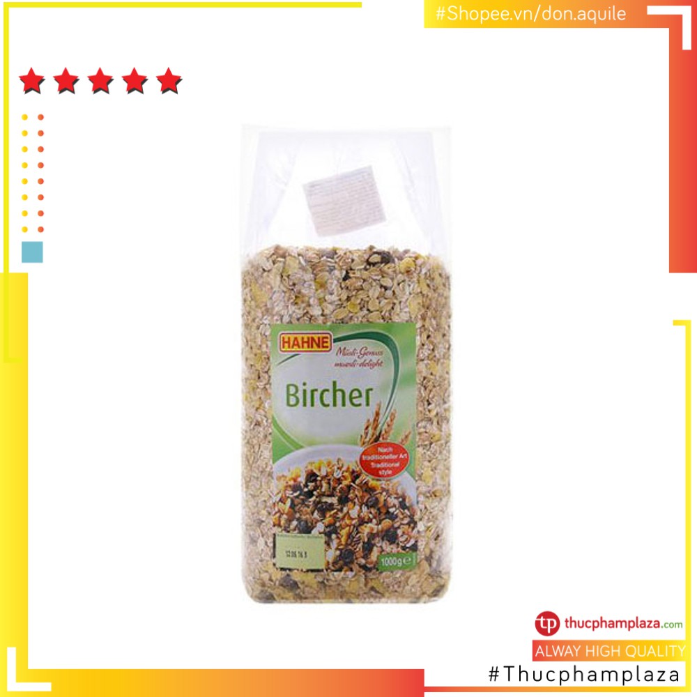 Ngũ cốc hoa quả Hahne Muesli Bircher 1kg