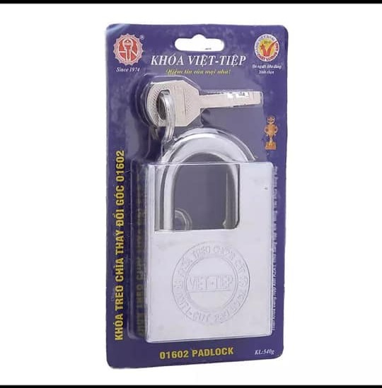 [HCM]Ổ khoá việt tiệp chống cắt loại lớn 96 x 60 ống phi 12mm ( 01602 )