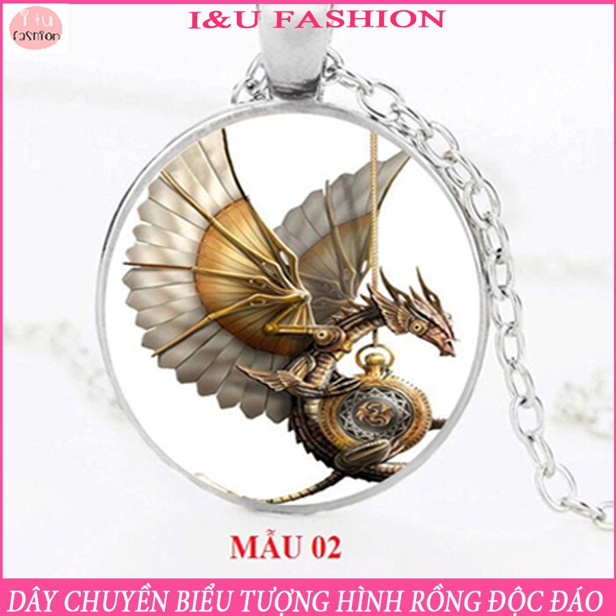 Vòng cổ dây chuyền phong cách châu âu biểu tượng rồng bay cá tính độc đáo cho nam nữ ( có chon mẫu ) VC-06