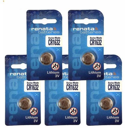 5 viên pin cr1632 renata 3v lithium 1 vỉ 1 viên - cr1632 renata 5 viên