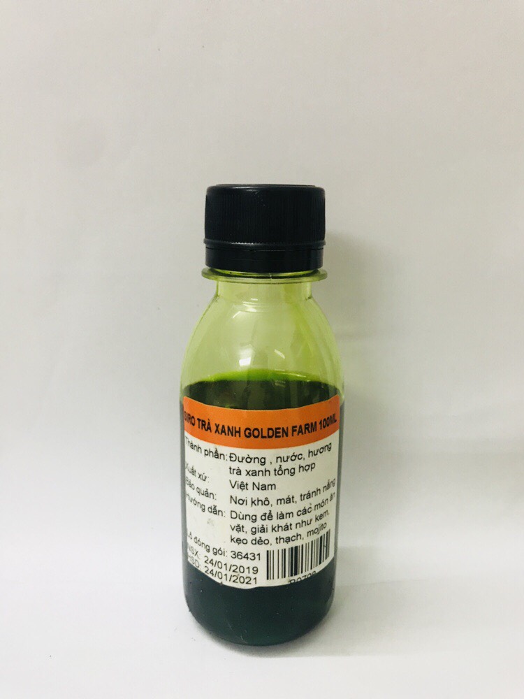 Siro trà xanh golden farm 100ml