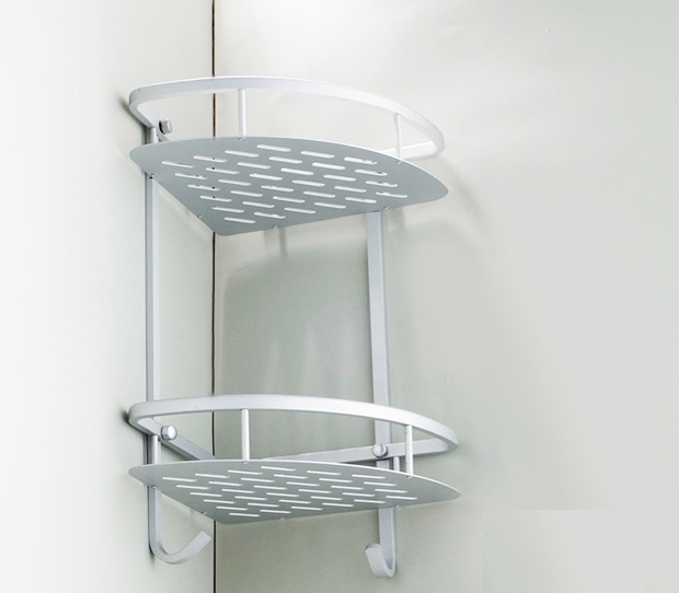 Kệ góc nhà tắm 2 tầng inox