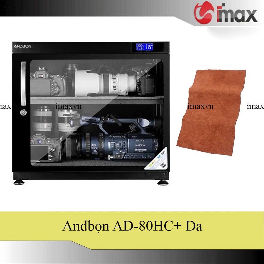 Tủ chống ẩm andbon ad-80hc - công nghệ japan + tặng da cừu lau len