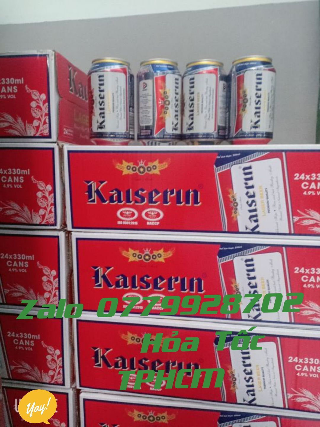 Bia Đức Kaiserin Date 05/2021 Thùng 24 lon