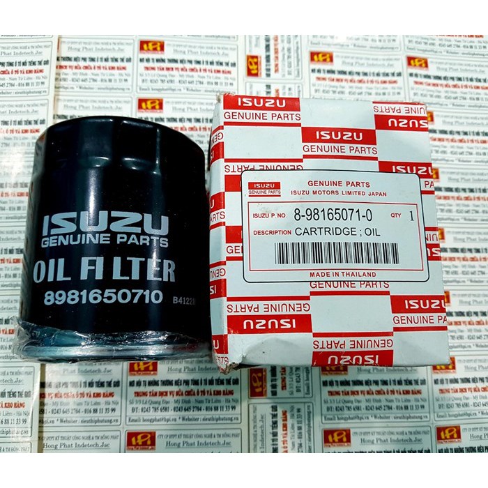 [Lọc nhớt] xe Isuzu Dmax MU- X (Mã: 8981650710)