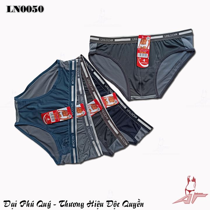 Combo 05 quần lót nam cao cấp UNLOCK - Thông hơi thoáng khí - Thun lạnh 4 chiều - LN0051x5