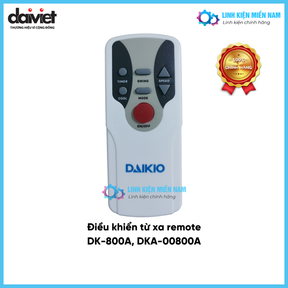 Điều khiền từ xa quạt điều hòa daikio dk-800a dka-00800a