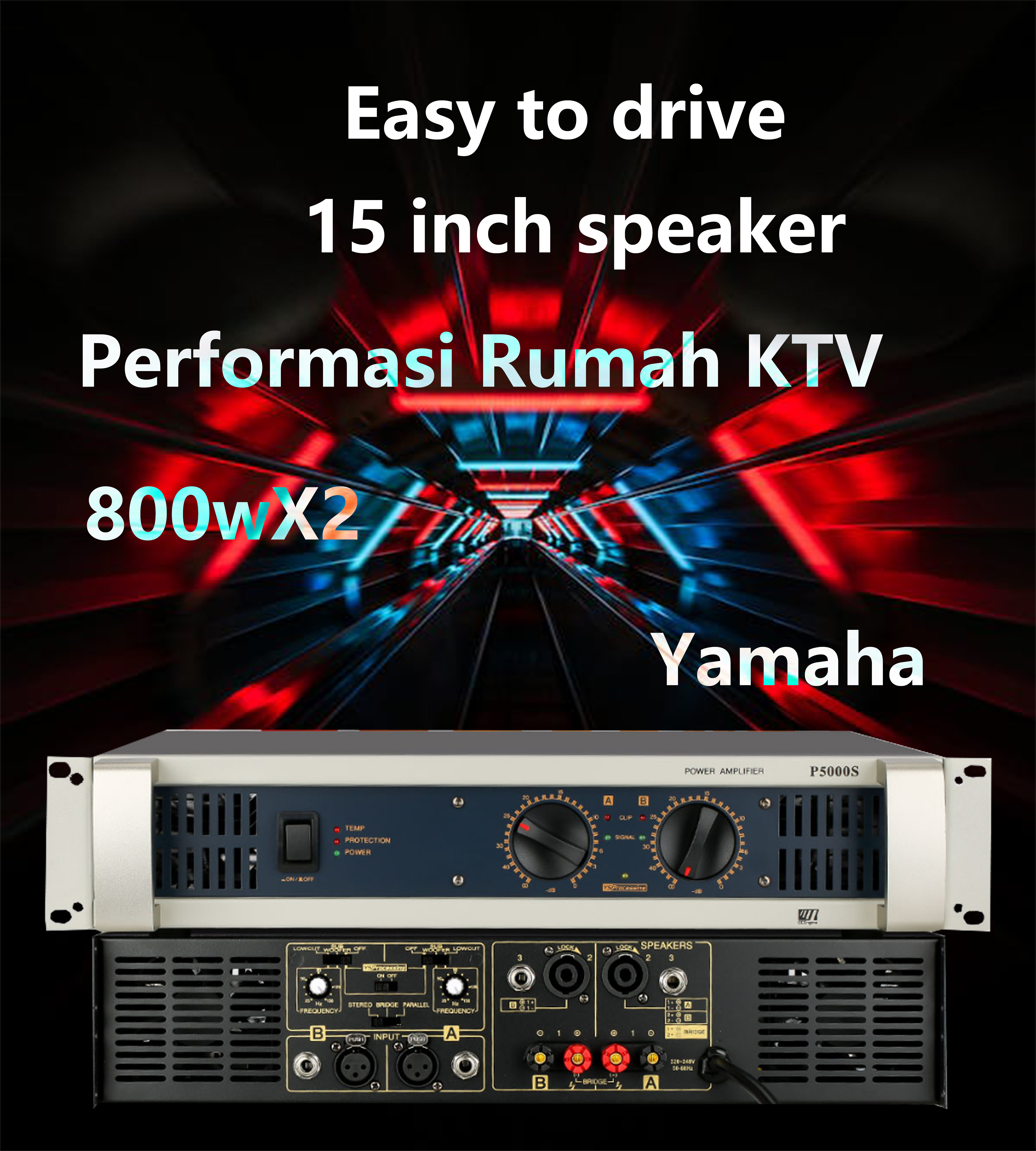 Cục đẩy công suất 2 kênh P5000S Audio Amplifier Two Channels 800 Watt H Category Professional Stage Performance KTV Amplifie Bộ khuếch đại công suất