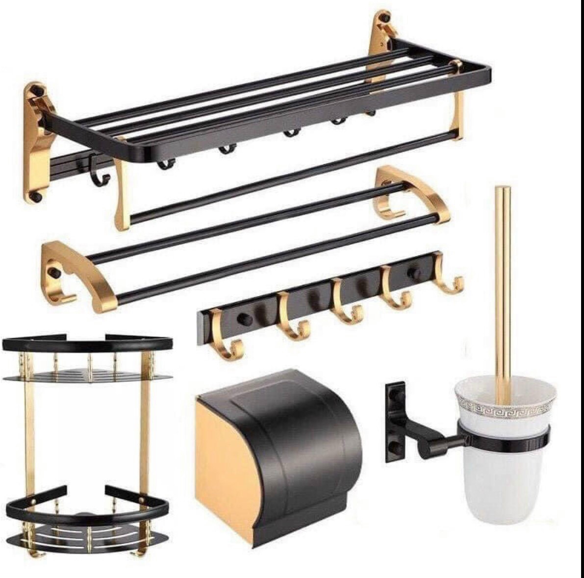Bộ phụ kiện phòng tắm 6 món cao cấp sang trọng