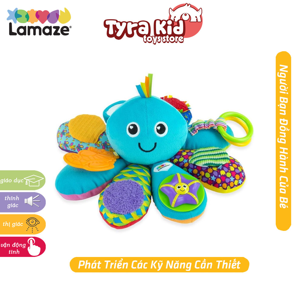 Đồ chơi khám phá các kỹ năng cho bé - tomy lamaze octivity time - bạch tuộc khám phá các giác quan
