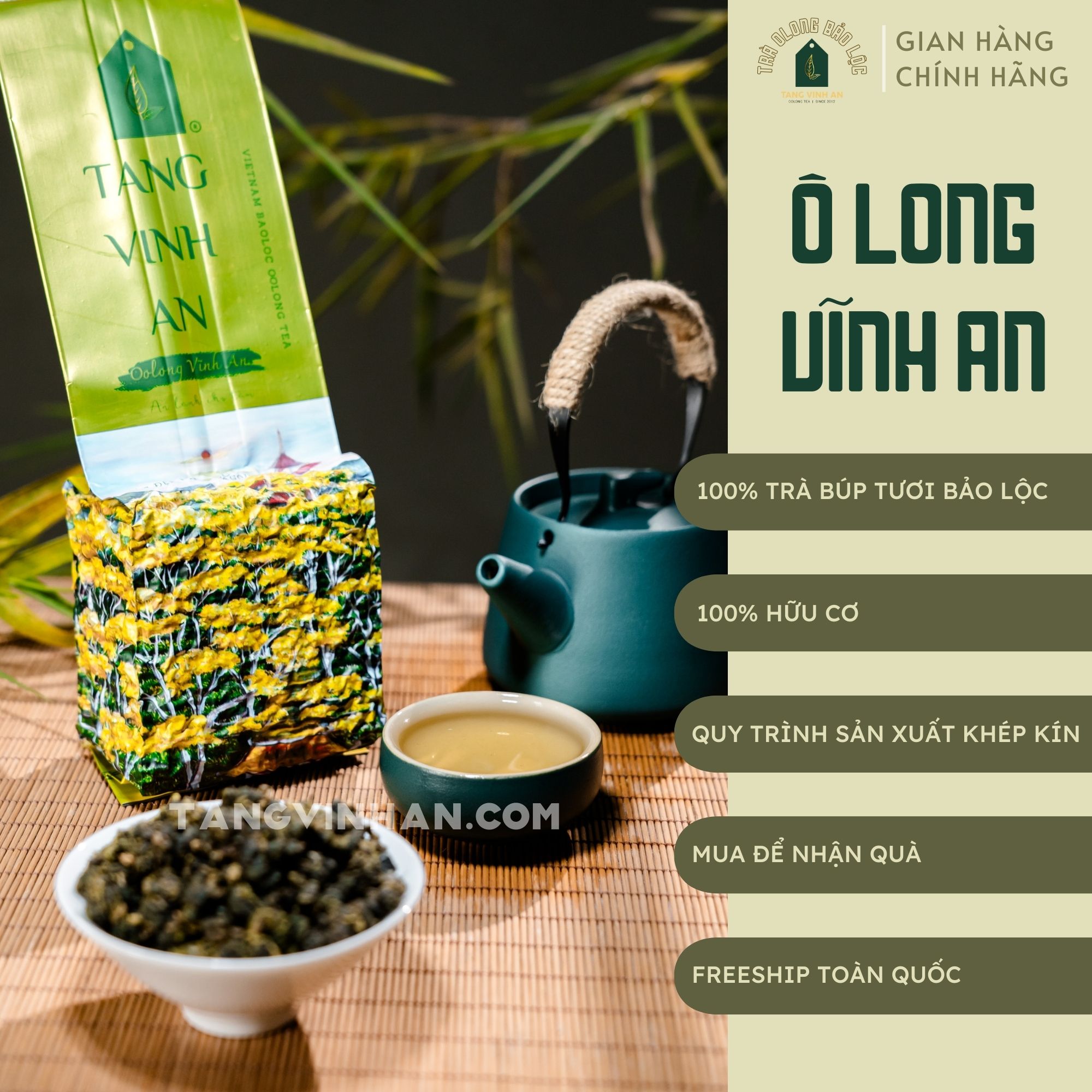 Trà olong vĩnh an - trà ô long bảo lộc