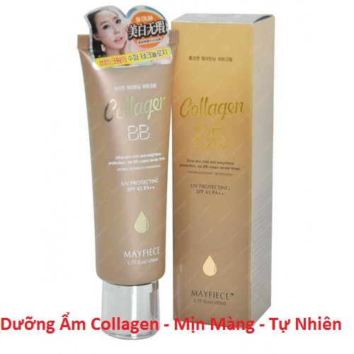 Kem nền bb collagen hàn quốccho mịn màng tươi trẻ tự nhiên spf 45 ++