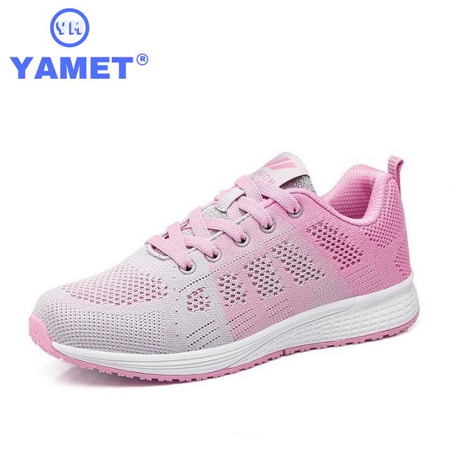Giày thể thao nữ yamet ym1819 xám hồng