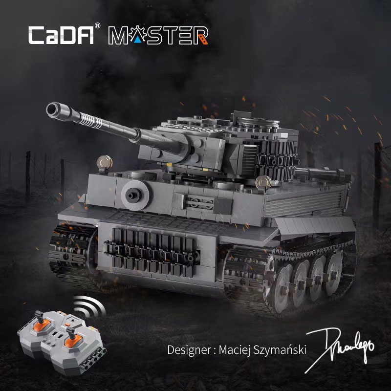 Đồ Chơi Lắp Ráp Mô Hình Xe Tăng Tiger Tank Điều Khiển Từ Xa CaDa Model