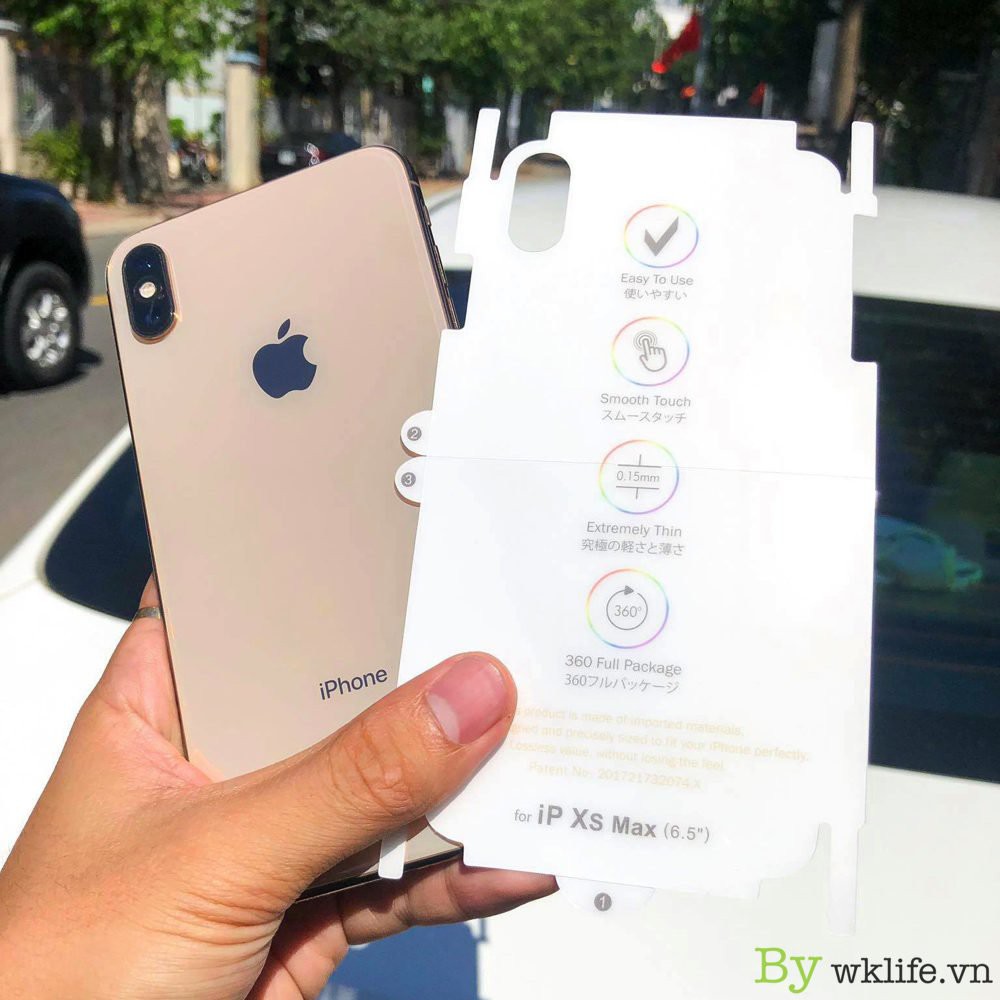 Miếng dán PPF Full màn Chống vân tay MẶT SAU Iphone 7, 8,7 Plus,8 Plus,X,XS,XS Max,XR,Iphone 11, 11 Pro Max