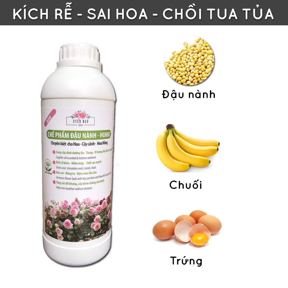 [HCM]Chế phẩm dịch đậu nành Humic hữu cơ - ban công xanh
