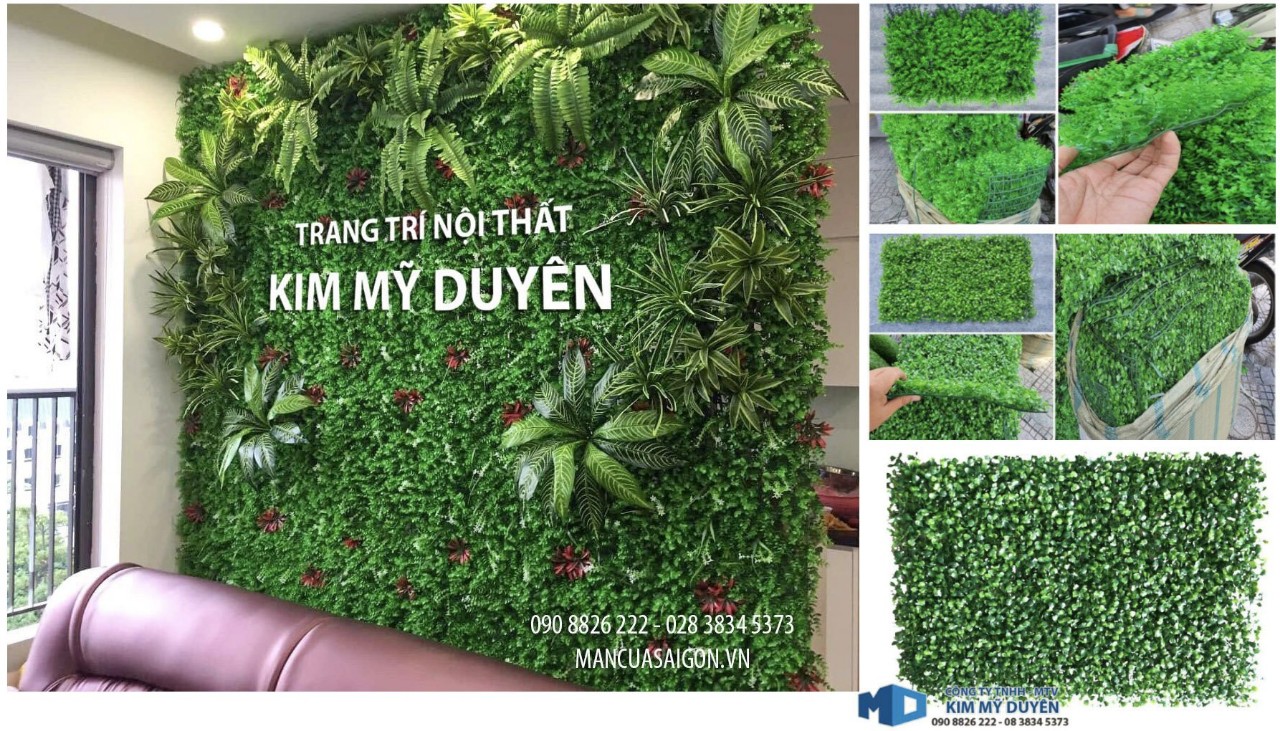 [HCM]Thảm cỏ nhân tạo trang trí tường ( vĩ cỏ xoang size: 40cm x 60cm)