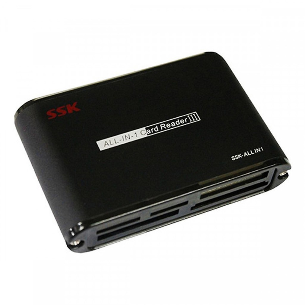 Đầu đọc thẻ đa năng sd, micro-sd/tf,m2, cf, xd, mm, ms, md chính hãng ssk scrm-025