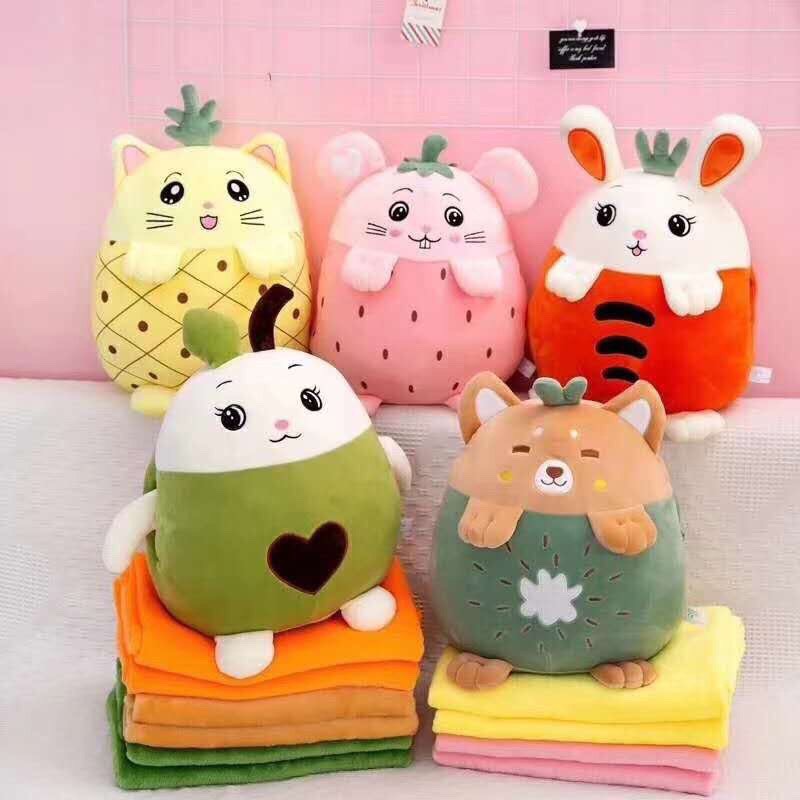 [HCM]Gối Ngủ Văn PhòngChăn Gối 3D Hình Trái Cây Đủ MẫuNhìn Đẹp Mê Chất Liệu Vải Tuyết Hàn Cực Mịn Và Êm.Chăm Sóc Giấc Ngủ