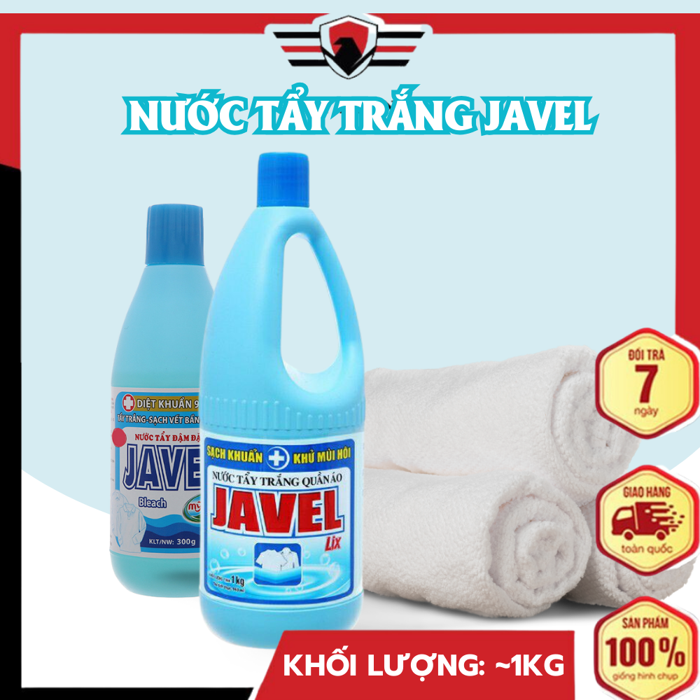 Nước tẩy trắng quần áo Javel thông minh Sifa999 ( tẩy trắng quần áo, đồ chất liệu vải ) 1000gr cao cấp - Huy Tưởng