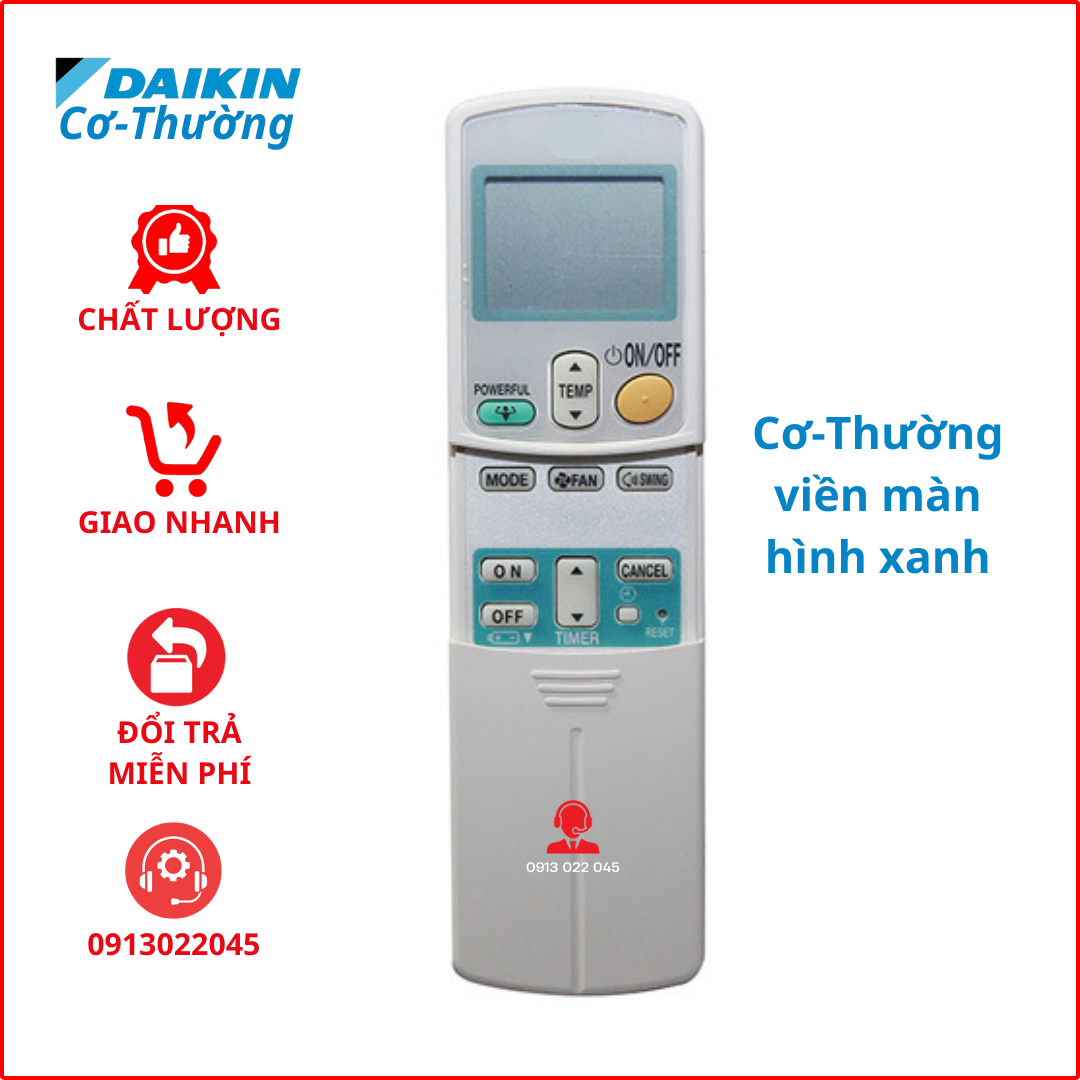 Điều khiển điều hòa Daikin - Remote máy lạnh Daikin .