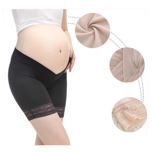Quần bầu cạp chéo mặc trong váy cao cấp, quần đùi bầu mặc trong váy