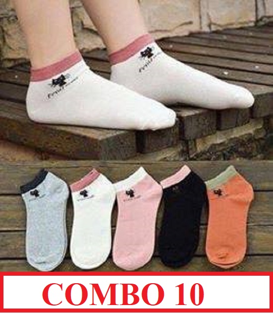 Tất vớ nữ hình mèo miumiu cổ ngắn-Combo 10