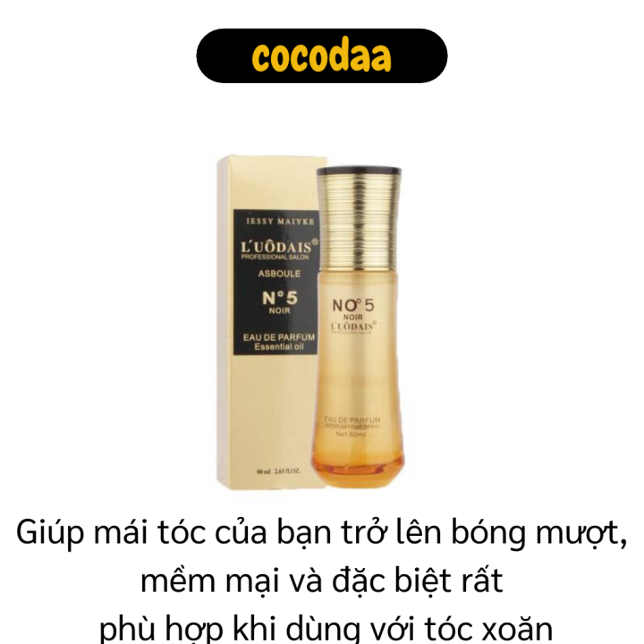 Tinh dầu dưỡng tóc no5 - bình xịt dưỡng tóc uốn, dưỡng tóc khô xơ tóc nhuộm - mùi hương thơm nước hoa