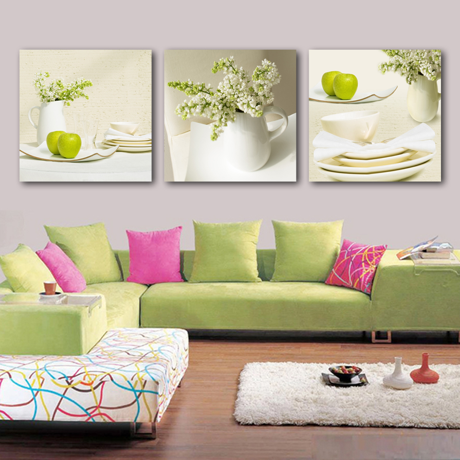 Tranh treo cầu thang hoa tươi ngày mới q6d11-sh0097
