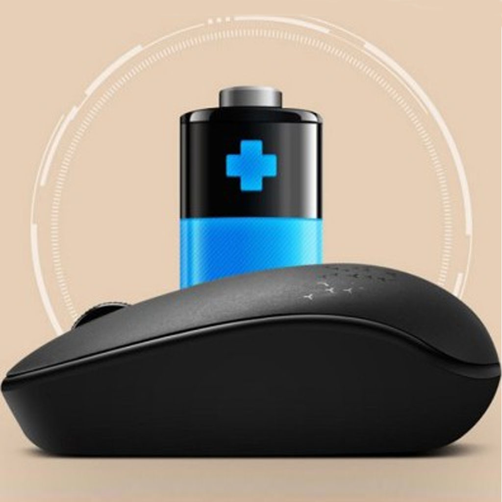 Chuột Không Dây Bluetooth Mini Inphic E5B 1200DPI chuột không tiếng ồn màu đen
