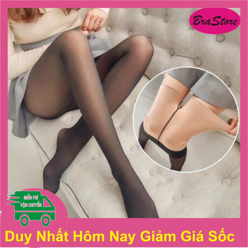 Quần Tất 3D 6s  Lót Nỉ Co Dãn Siêu Đẹp Xuất Hàn [Brastore]
