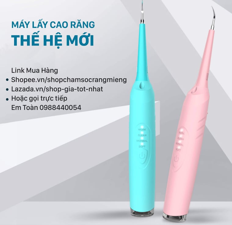 Máy Lấy Cao Răng Cầm Tay Mini Dental Calculus Phiên Bản Nâng Cấp Mới