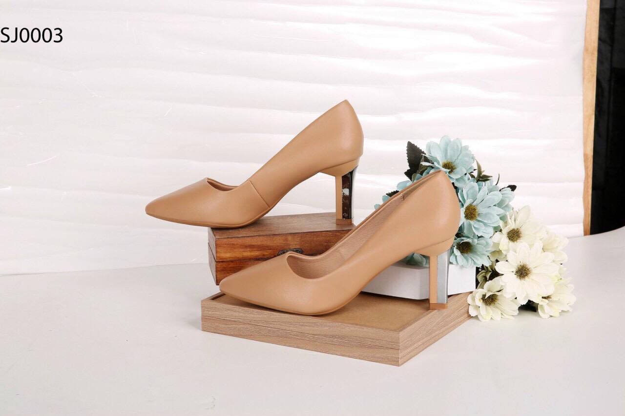 Giày công sở nữ SJ003, êm và bền, cao 7cm, cỡ 35-39 (4 màu)