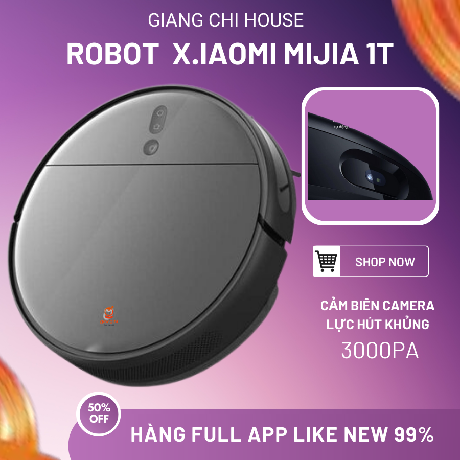 Robot hút bụi X.iao.mi Vacuum Mijia 1T - Chính hãng - Hàng like new