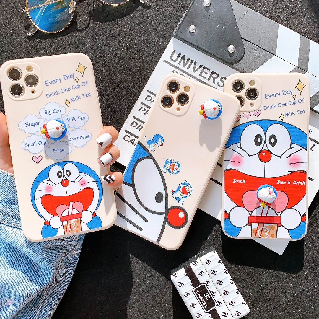 Ốp Lưng Silicon Bảo Vệ CAMERA Doraemon Every Day - Gắn Phụ Kiện Xoay 3D