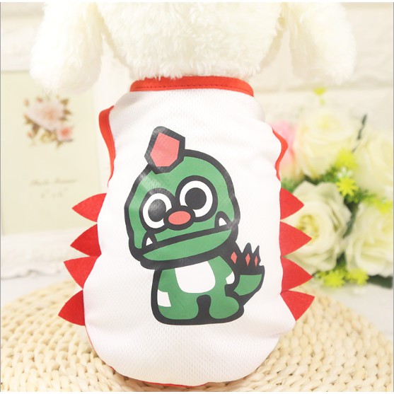 ???? ÁO CHO CHÓ MÈO MÙA HÈ-ÁO KHỦNG LONG SIÊU THOÁNG MÁT