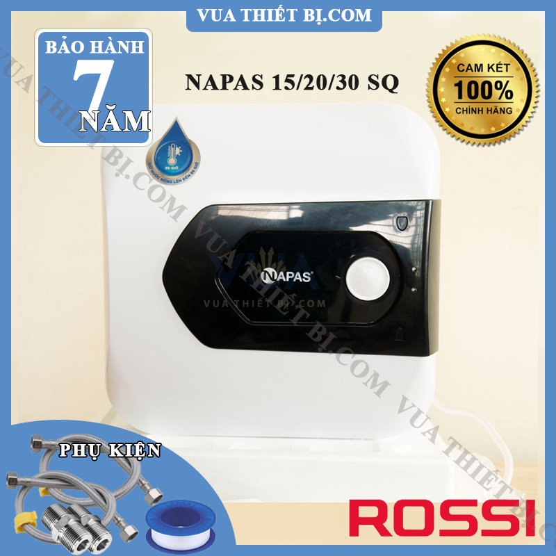 ROSSI NAPAS 15/20/30L Vuông - Bình nóng lạnh gián tiếp