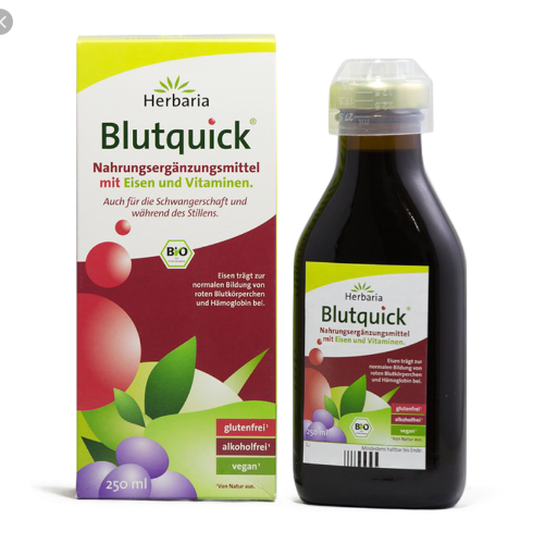Dung dịch siro bổ sung sắt hữu cơ Blutquick 250ml