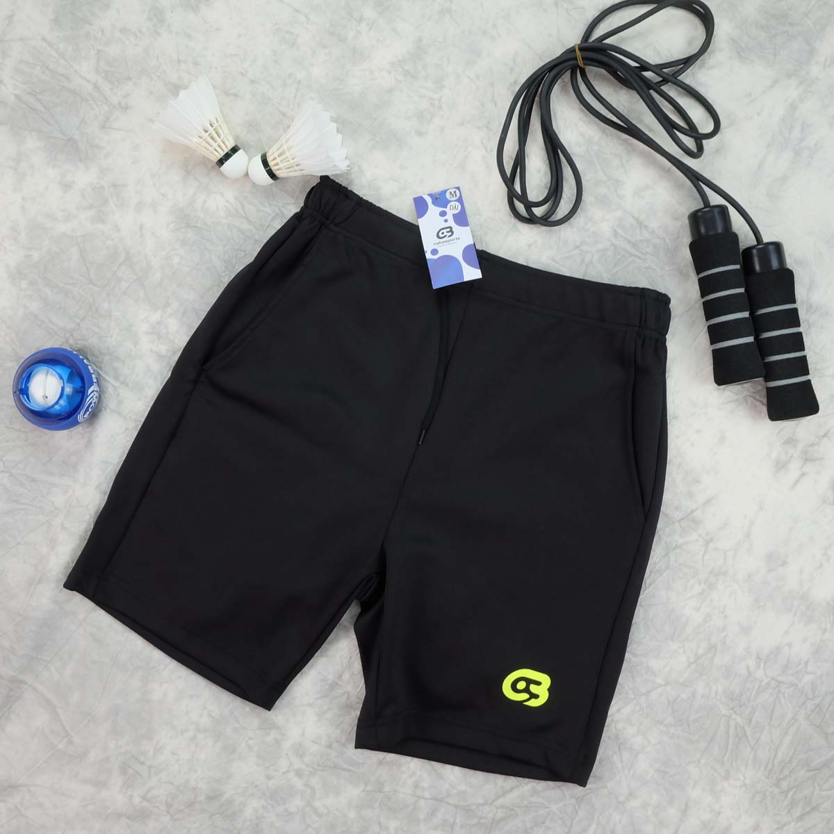 Quần cầu lông NAM Logo phản quang chính hãng CabaSports 19502 Quần short thể thao NAM chính hãng