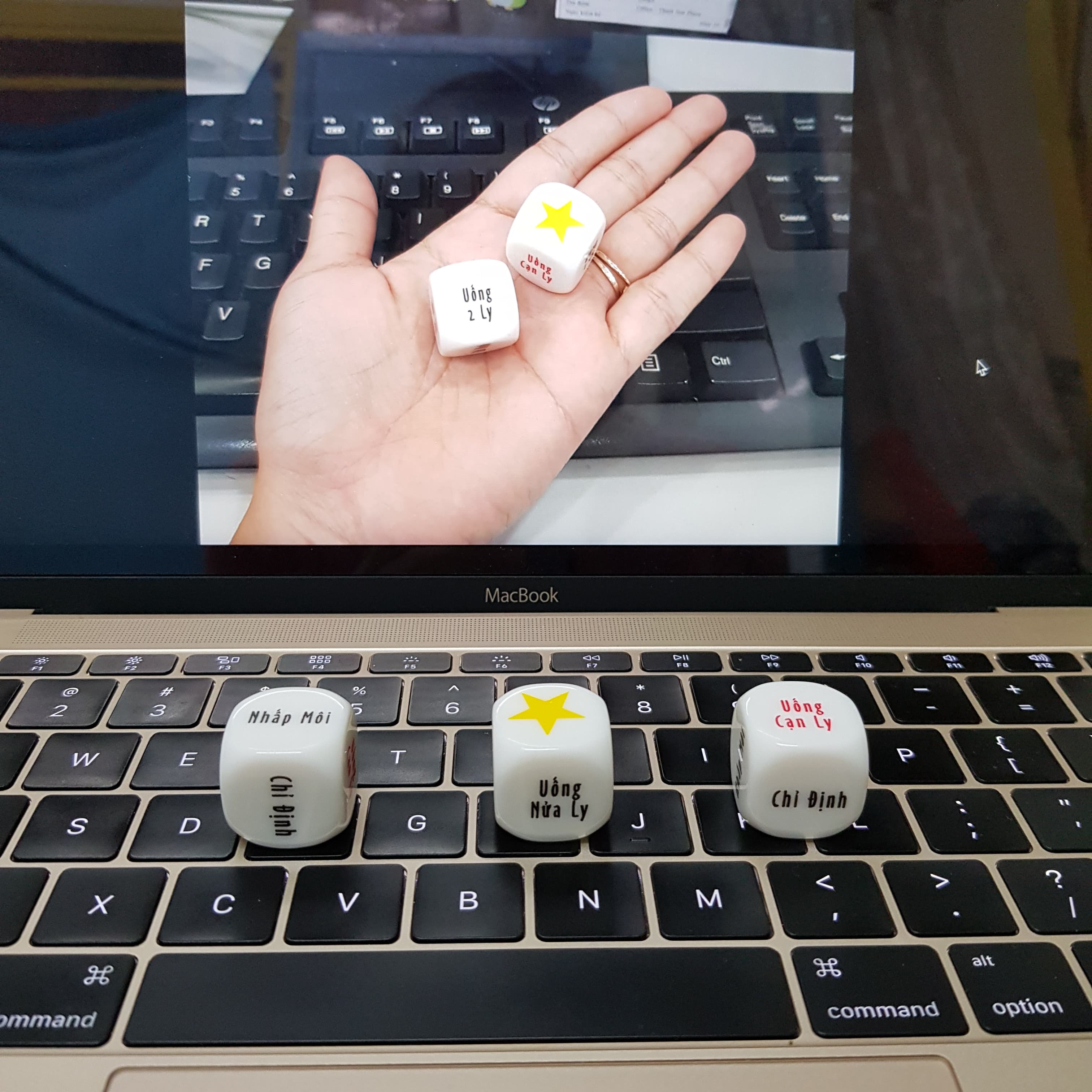 Cục xí ngầu lắc, xí ngầu ăn nhậu dịp Tết /cục lắc ăn nhậu /xí ngầu uống bia