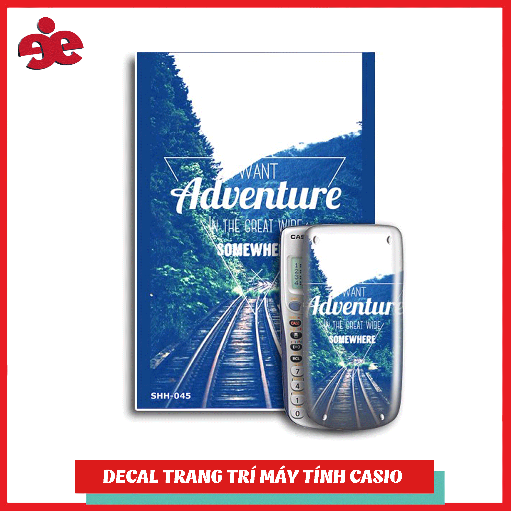Bộ 2 decal trang trí máy tính cầm tay Slogan 045