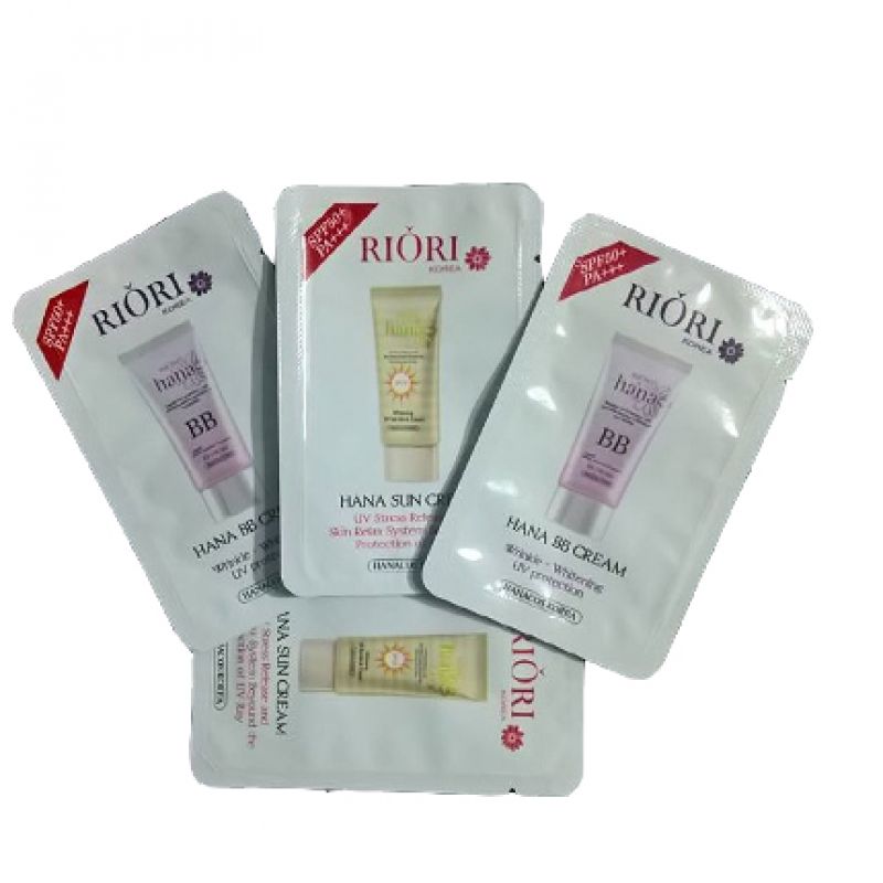 Combo Gói test dùng thử mỹ phẩm hàn quốc Riori