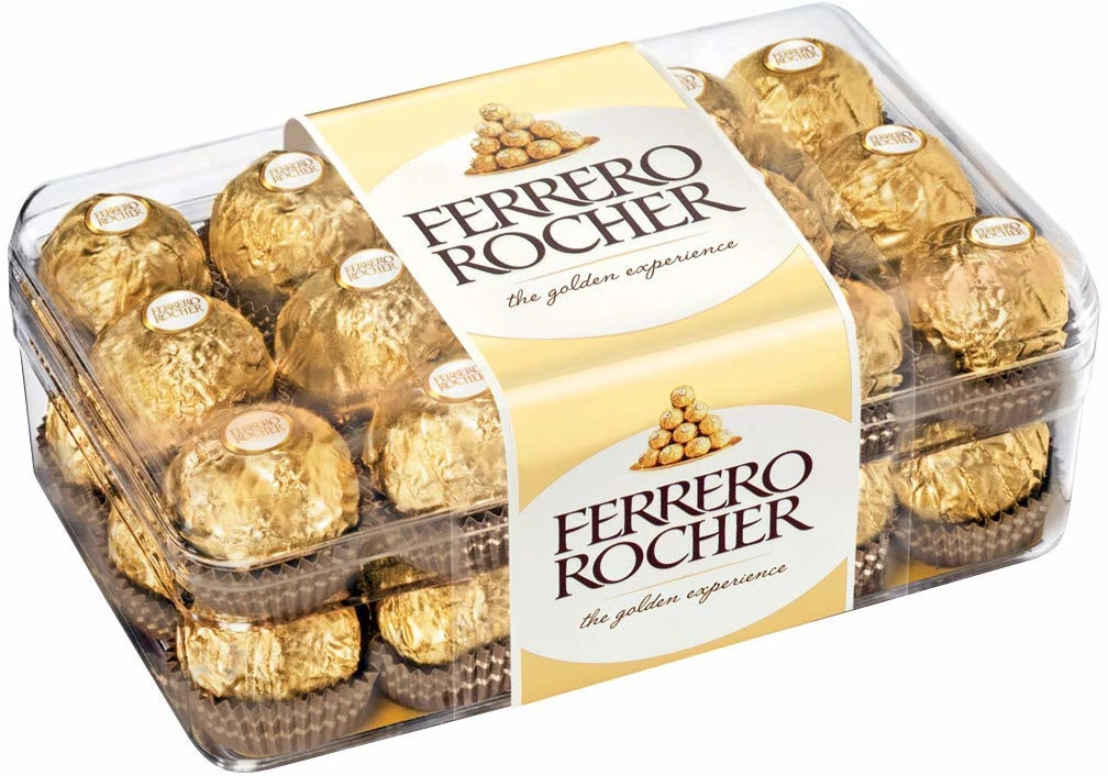 Socola (Chocolate) Nhân Hạt Dẻ Ferrero Rocher 375g ( Hộp 30 viên)