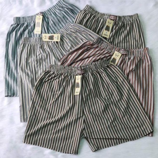 Combo 7 Quần Đùi Nam Quần short Nam Quần ngủ kẻ sọc mặc nhà mặc nhà thể thao Cho các bạn nam từ 45kg đến 75kg